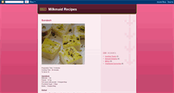 Desktop Screenshot of milkmaidrecipes.blogspot.com