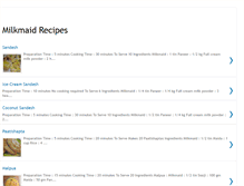 Tablet Screenshot of milkmaidrecipes.blogspot.com