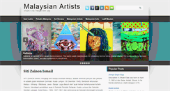 Desktop Screenshot of malaysian-artist.blogspot.com