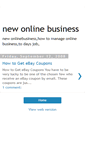 Mobile Screenshot of newonlinebiz.blogspot.com