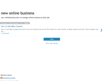 Tablet Screenshot of newonlinebiz.blogspot.com