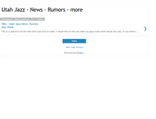 Tablet Screenshot of jazznews-utah.blogspot.com