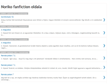Tablet Screenshot of noriko-norikofanfictionoldala.blogspot.com