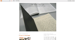 Desktop Screenshot of cequetulis.blogspot.com