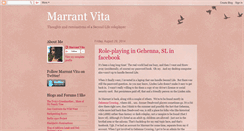 Desktop Screenshot of marrantvitas.blogspot.com
