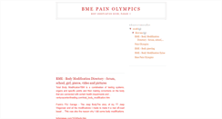 Desktop Screenshot of bme-pain-olympic.blogspot.com