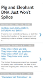 Mobile Screenshot of pigandelephantdnajustwontsplice.blogspot.com