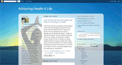Desktop Screenshot of achievinghealth4life.blogspot.com
