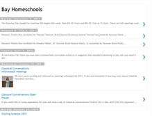 Tablet Screenshot of bayhomeschools.blogspot.com