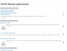 Tablet Screenshot of griffindentallaboratories.blogspot.com