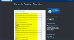 Desktop Screenshot of cursoderechofinanciero.blogspot.com