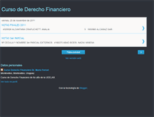 Tablet Screenshot of cursoderechofinanciero.blogspot.com