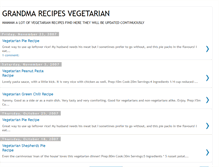 Tablet Screenshot of grandma-recipes-vegetarian.blogspot.com