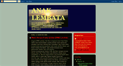 Desktop Screenshot of anaklembata.blogspot.com