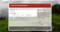 Desktop Screenshot of makemoneyonlinegenie.blogspot.com