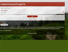 Tablet Screenshot of makemoneyonlinegenie.blogspot.com