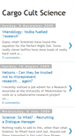 Mobile Screenshot of cargo-cult-science.blogspot.com