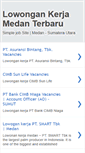 Mobile Screenshot of lowongan-kerja-medan.blogspot.com