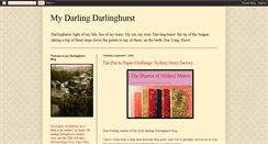 Desktop Screenshot of mydarlingdarlinghurst.blogspot.com