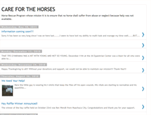 Tablet Screenshot of careforthehorses.blogspot.com