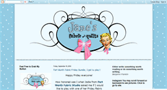 Desktop Screenshot of janesfabrics.blogspot.com