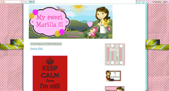 Desktop Screenshot of mysweetmarilia.blogspot.com