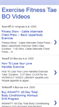 Mobile Screenshot of exercisefitnesstaebovideos.blogspot.com