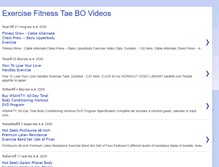 Tablet Screenshot of exercisefitnesstaebovideos.blogspot.com