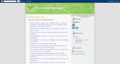 Desktop Screenshot of anushkashembekar.blogspot.com