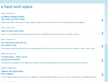 Tablet Screenshot of ahandworkspace.blogspot.com