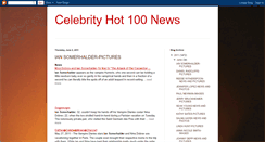 Desktop Screenshot of celebrityhot100news.blogspot.com