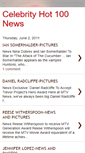 Mobile Screenshot of celebrityhot100news.blogspot.com