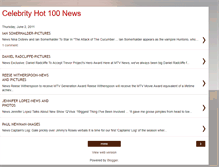 Tablet Screenshot of celebrityhot100news.blogspot.com