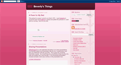 Desktop Screenshot of beverly25.blogspot.com