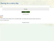 Tablet Screenshot of cr-savingforarainyday.blogspot.com