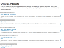 Tablet Screenshot of christianinterests.blogspot.com