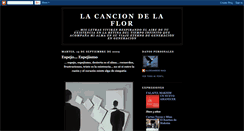 Desktop Screenshot of lacanciondelaflor.blogspot.com