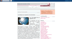 Desktop Screenshot of inspecciondeobras.blogspot.com