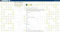 Desktop Screenshot of iworeitbetter.blogspot.com