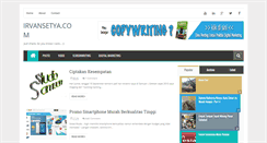 Desktop Screenshot of irvansetya.blogspot.com