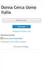 Mobile Screenshot of donnacercauomoitalia.blogspot.com