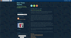 Desktop Screenshot of deartimessquare.blogspot.com