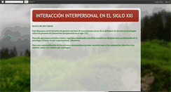 Desktop Screenshot of interaccioninterpersonalsigloxxi.blogspot.com