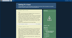 Desktop Screenshot of gettingfit4good.blogspot.com