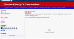 Desktop Screenshot of givemelibertyorgivemebeer.blogspot.com