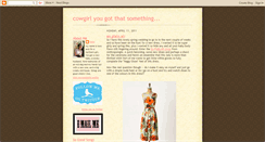 Desktop Screenshot of cowgirlyougotthatsomething.blogspot.com