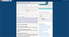 Desktop Screenshot of greatresumesamples.blogspot.com