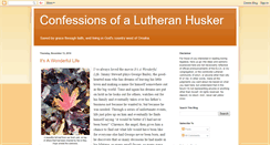Desktop Screenshot of lutheranhusker.blogspot.com