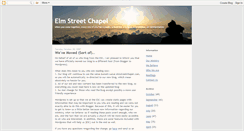 Desktop Screenshot of elmstreetchapel.blogspot.com