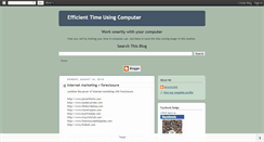 Desktop Screenshot of efficienttimeusingcomputer.blogspot.com